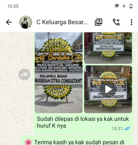 Pengiriman Papan Bunga Duka Ciamis