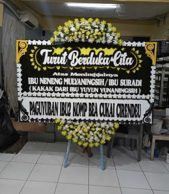 Papan Bunga di Ciamis